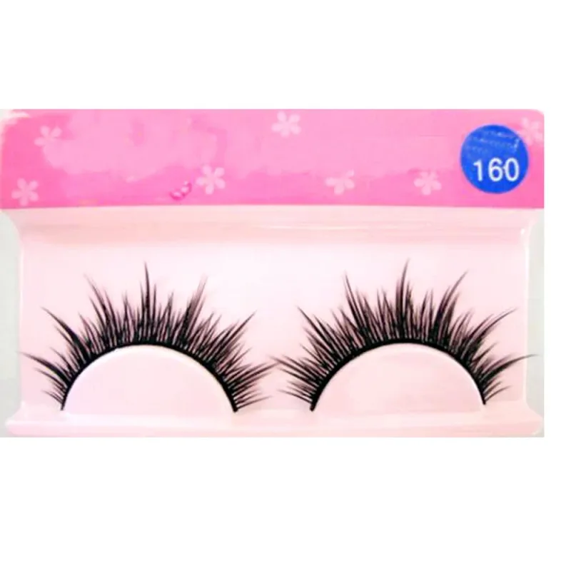 White Eyelashes Cosplay Makeup Natural Long Cross Strip False Eye Lashes — image 8