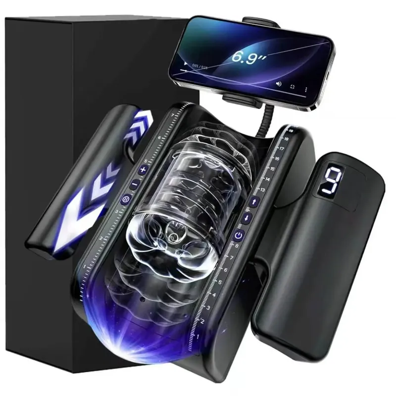 Thrusting High Speed Male Masturbator Machine Automatic Telescopic Masturbation Cup Handsfree Sex Toy For Men — image 11