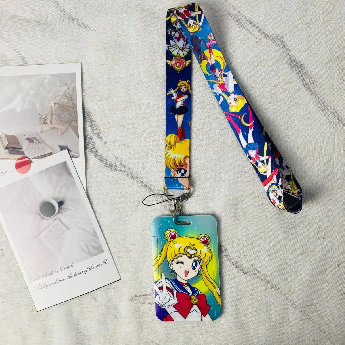 Anime Credential Badge Holder Kawaii Subway Card Holders Minnie Student Campus Lanyard Cards Holder Accessories Gifts — image 6
