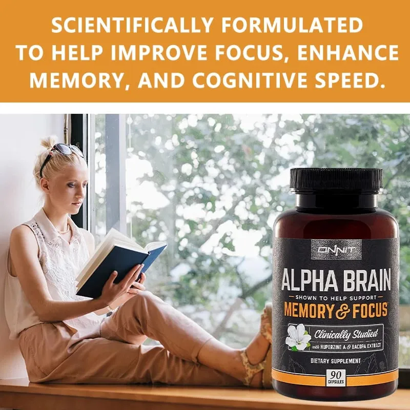 Alpha Brain Supplement - Helps Maintain Brain Cells May Improve Memory Concentration and Cognitive Processing Speed — image 4