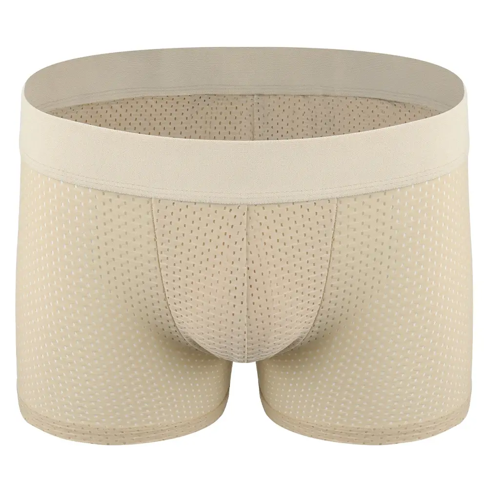 Men Hip Lift Body Shaper Sponge Fake Butt Padded Boxer Briefs Hollow out Breathable Slimming Underwear Body Shaping Enhancement — image 12