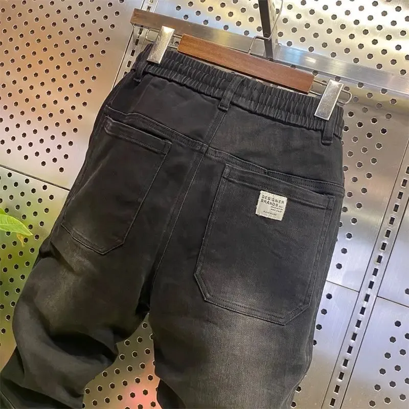 High Quality Fashion Comfortable Luxury Designer New Baggy Luxury Korean Style Loose Jeans for Men Ideal for Spring and Autumn — image 8