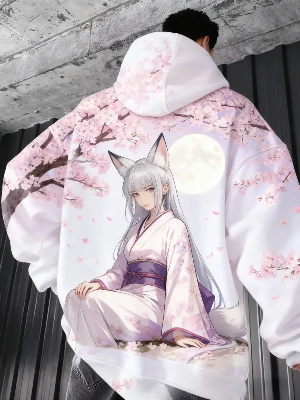 2026 quente anime menina volta padrão moletom casual manga longa com capuz pulôver impressão 3d topo moda oversized hoodies masculinos