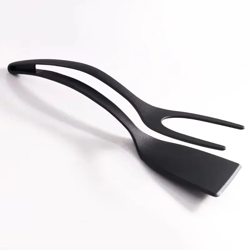 2025 Egg Flipper Spatula 2 in 1 Grip and Flip Spatula Tongs Silicone Egg Flipper Tool Fish French Toast Tongs Non-Stick Cooking — image 8
