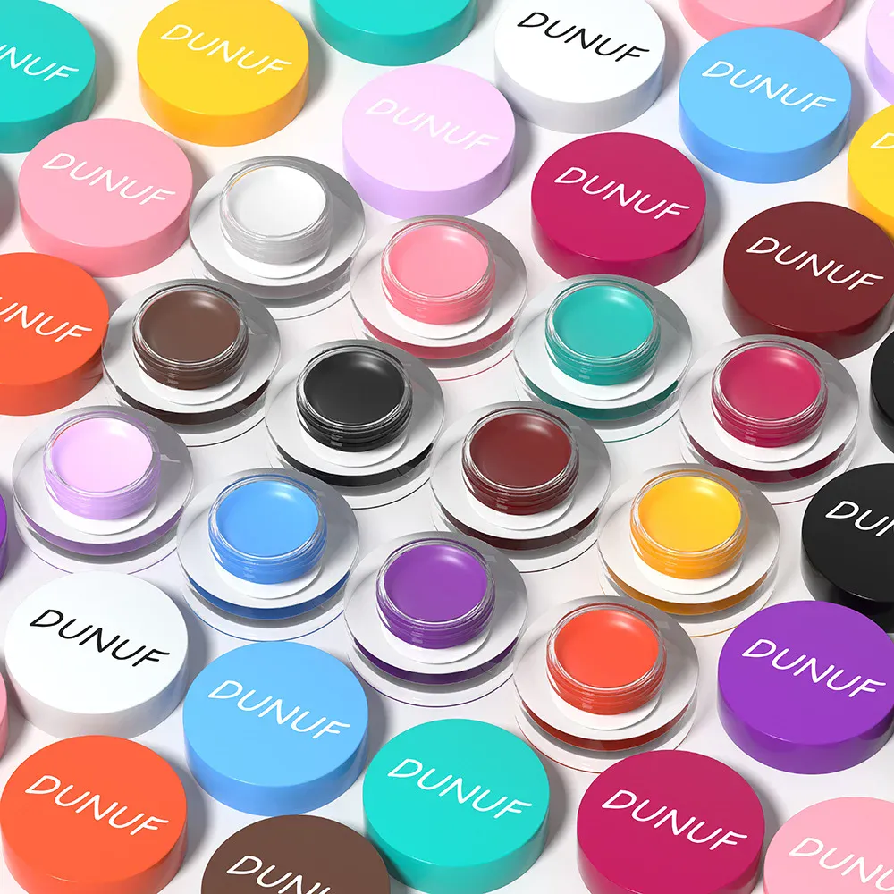 Waterproof and Durable Matte Eye Shadow Eyeliner Cream 12 Color Eyebrow Dye Cream Multi-function Facial Paint Cream Makeup