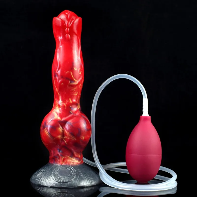Ejaculation Anal Plug สุนัข Knot Dildo ที่มี Strong Sucker กระตุ้นช่องคลอด Squirting อวัยวะเพศชายเร้าอารมณ์ผู้ใหญ่ของเล่น 18 + — image 12