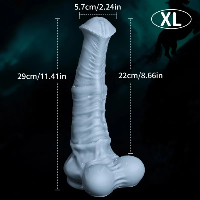 Großer Pferdedildo, realistischer Penis, riesiger Analplug, Sex, G-Punkt-Stimulation, Massage, Stimulierung, weiblicher Masturbator, Sexspielzeug für Frauen, 18