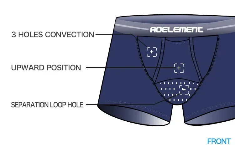 Bullet separate underwear Men's ventilated summer dry underpants Ice silk bag ice healthy boxers — image 4