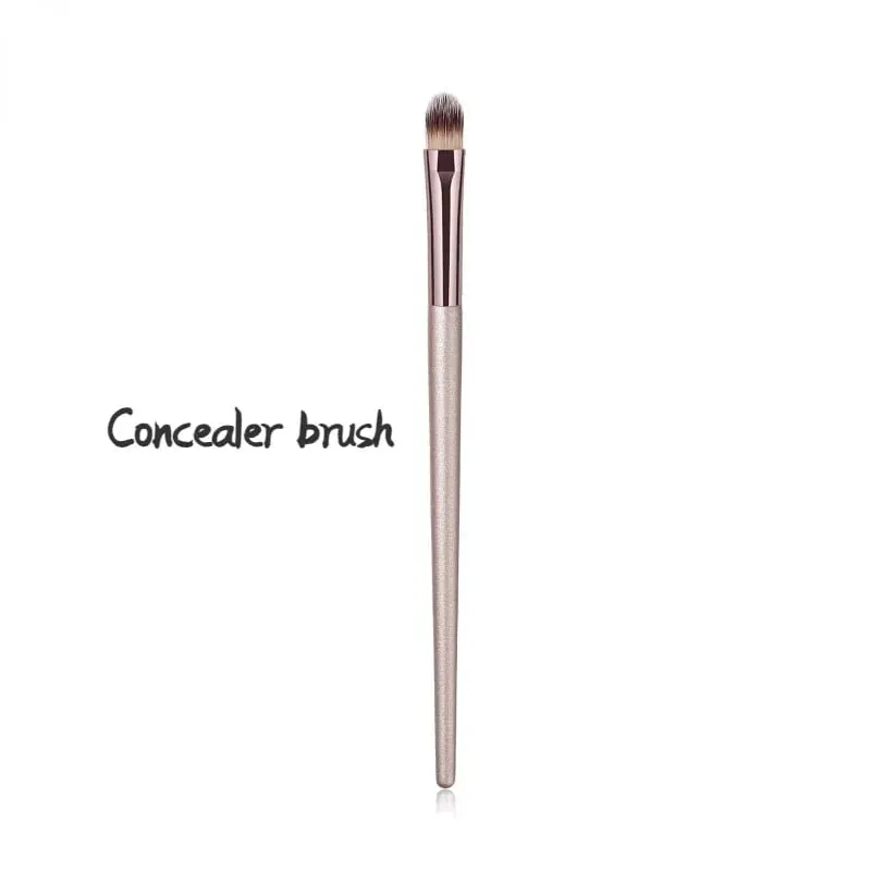 Champagne Colored Makeup Brushes Eye Shadow Eye Dark Circle Concealer Blending Cosmetic Brush Soft Brush for Women Makeup Tools — image 9