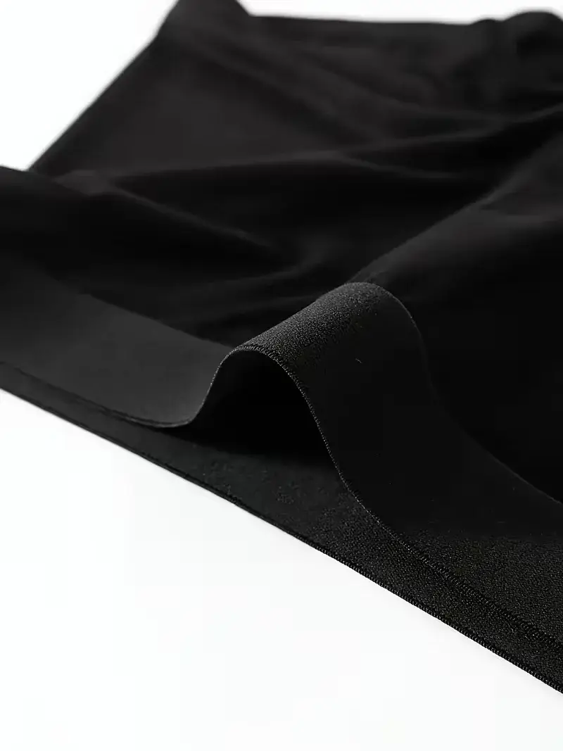Boxer neri da uomo in fibra di bambù da 2 pezzi, sottili, ad asciugatura rapida, morbidi e confortevoli, boxer casual quotidiani, da uomo — image 4