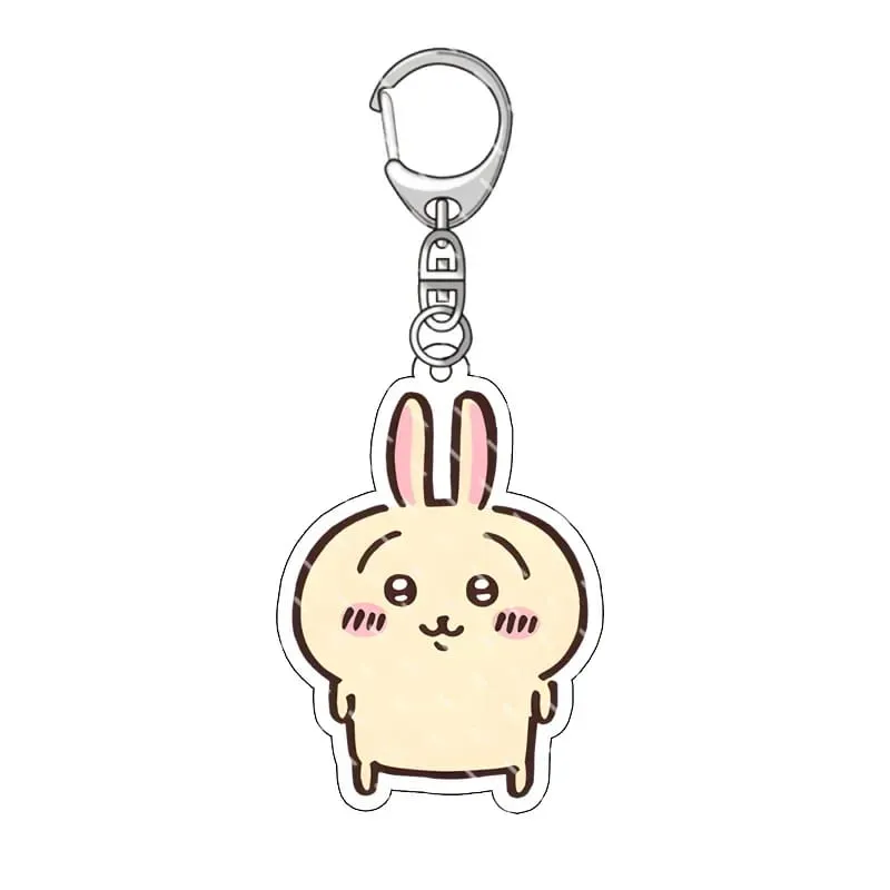 jiyi Pendant Anime Comic Acrylic Peripheral Keychain Hachiware Usagi Cute Pendant Bag Hanging Decoration Decoration