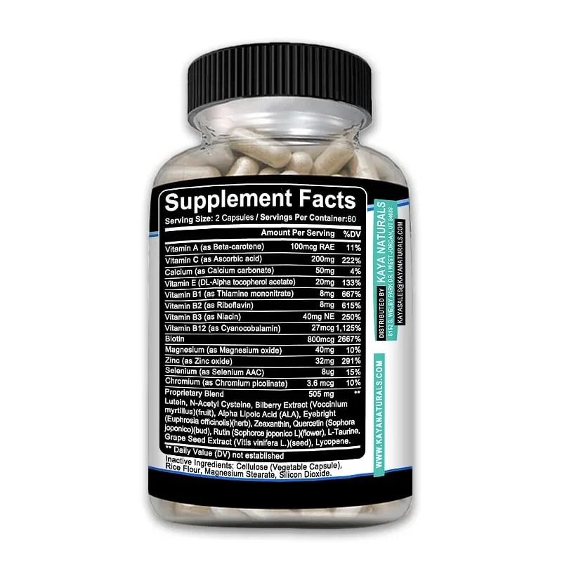 Eye Vitamins Lutein Zeaxanthin and Bilberry Extract Improve Eye Fatigue and Dryness Improve Vision Health — image 6