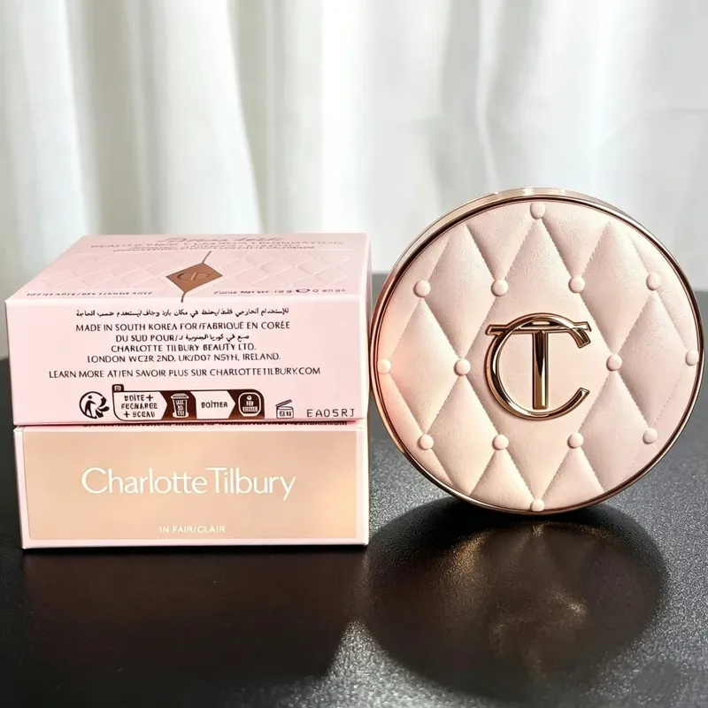 Charlotte Tilbury Concealer Cushion Silky Setting Powder Concealer Portable Long-lasting Foundation Makeup With Box Gifts — image 13