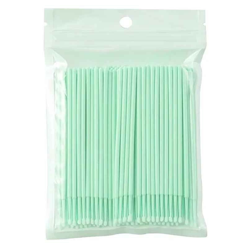 100PCS Micro Swab Applicator Eyelash Cleaning Brush Lash Extension Micro Brushes Cotton Swab Individual Eyelashes Removing Tool — image 20