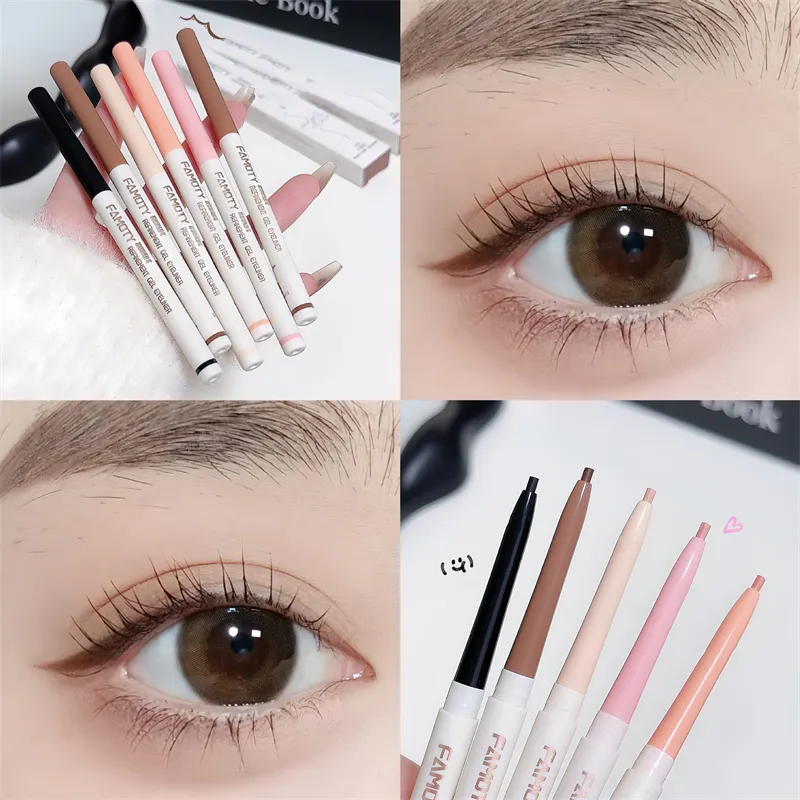 1PC Lying Silkworm Eyeliner Gel Pen Smooth Long Lasting Matte Eyeliner Waterproof Eye Liner Gel Pencil Quick Dry Korean Makeup — image 3