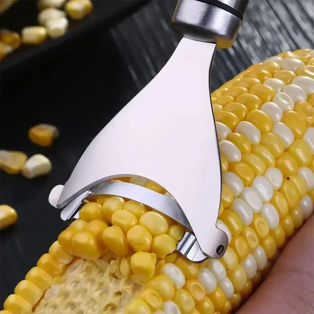 Stainless Steel Corn Peeler Serrated Corn Stripper Peelers Cob Shaver Planer Thresher Cutter Kitchen Fruit Vegetable Gadget Tool — image 8