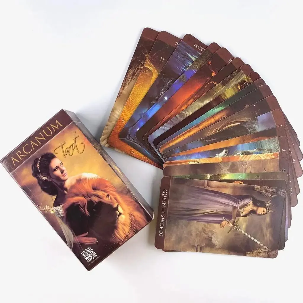 10.3*6cm Full English Arcanum Tarot 78 Cards Deck Mysterious Divination Oracle Playing Card Family Party Board Game — image 3