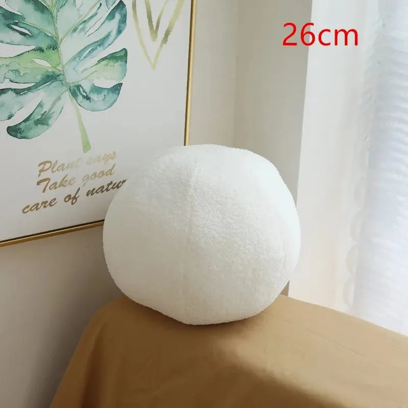 New Nordic Ball Solid Color Cushion Stuffed Flower Plush Pillow for Sofa Waist Office Cushion Kid Toy Gifts Home Decoration