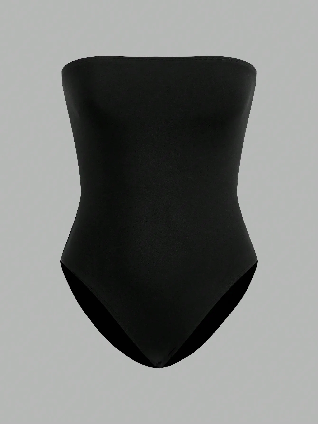 2 Pieces Women’s Seamless Strapless Bodysuits – Black & White Slim Fit Tube Top Style Comfortable Stretch Fabric — image 6
