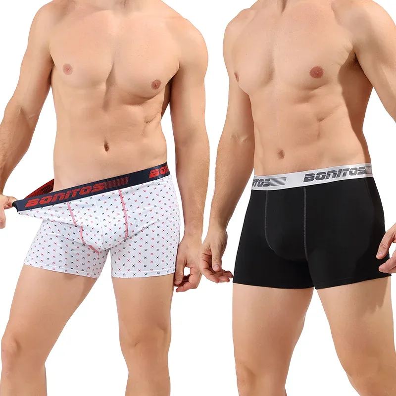 5 stücke männer Unterhosen Baumwolle Boxer Briefs Klassische Männer Höschen BONITOS Brief Elastischen Bund Boxer Unterwäsche Für Mann Shorts — image 6