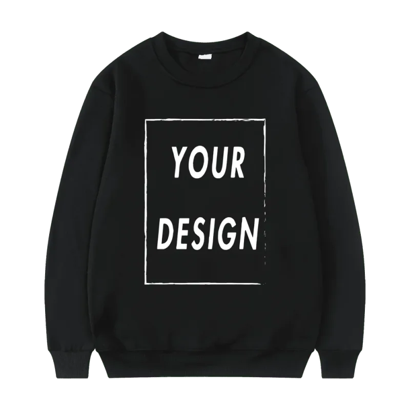 2025 Unisex Sweatshirt Customized with Your Logo Round Neck Sweater Fashionable Men's and Women's Casual Sweatshirt — image 1