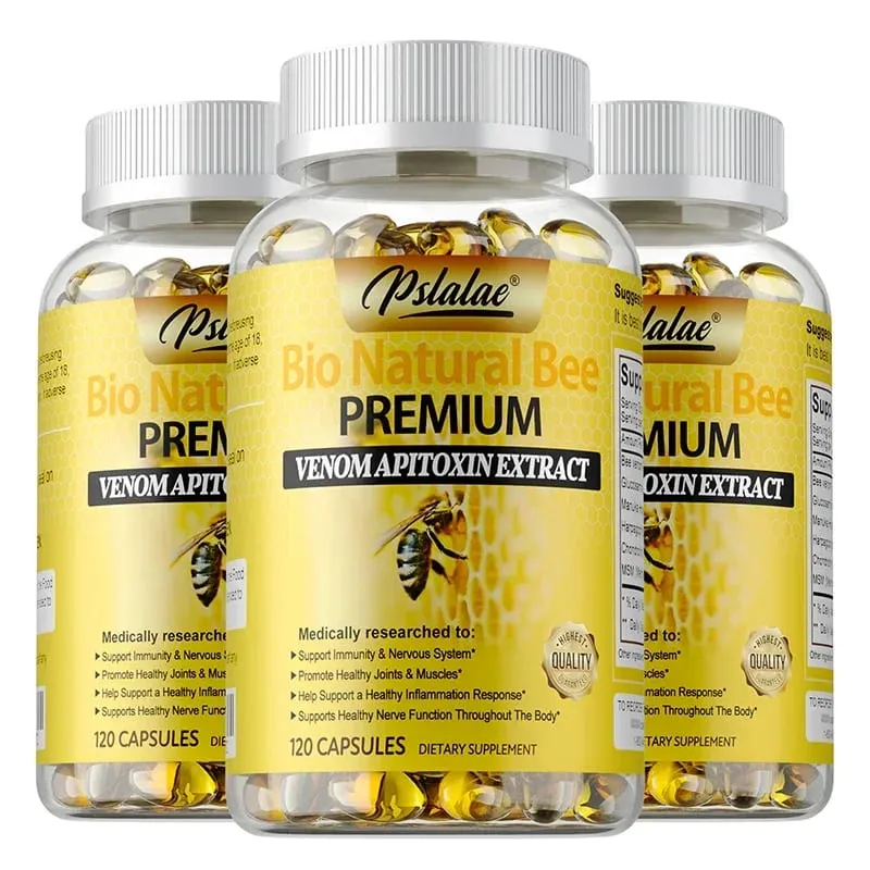 Natural Bee Venom Extract Capsules - Glucosamine Chondroitin Supplement Relieves Joint Pain and Stiffness Promotes Bone Health — image 11
