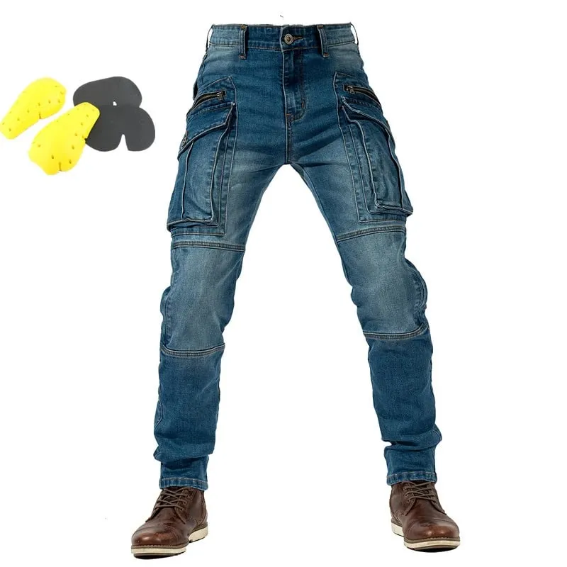 New Autumn Men Pants Casual Tactical Jeans Male Multiple Pockets Cargo Pant Casual Straight Dimem Jeans Trousers Plus Size S-4Xl — image 2