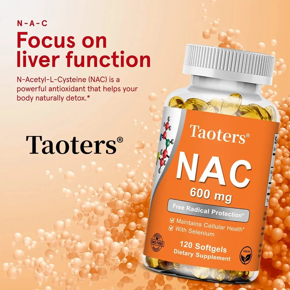 NAC Capsules 600mg - Support Skin Health Antioxidant Promotes Detoxification and Repair Enhance Immunity - Non-GMO — image 4