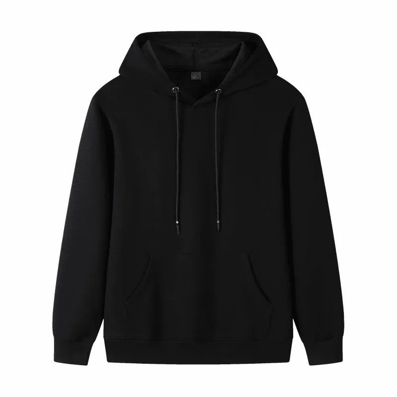 Fashion 9 Colors High-Quality Pullovers Custom Logo Printed Personal Group Brand Embroidery Men and Women 100% Cotton Hoodies — image 1