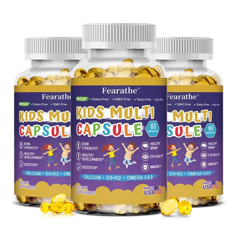 Caramelle gommose nutrizionali complete per bambini con vitamina D3, zinco e iodio per supporto immunitario e supporto alla crescita 60 caramelle gommose — image 10