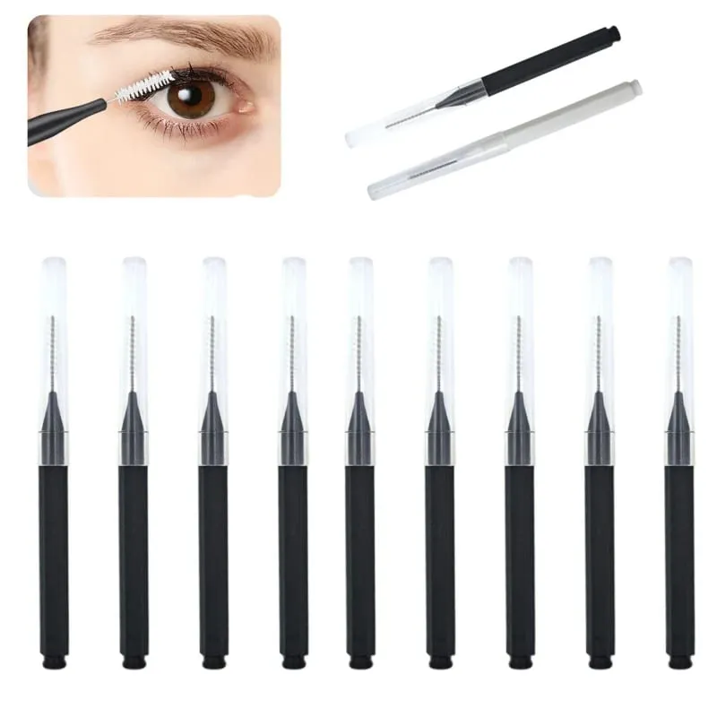 5/10/50PCS Mini Eyebrow Brush Brow Perm Brush Disposable Brow Lifting Brushes Bendable Micro Eyelash Brush Applicators Tools — image 1