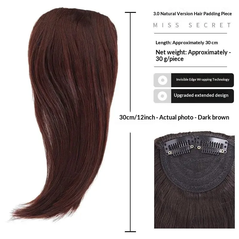 Synthetischer High-Crown-Haaraufsatz für Damen mit unsichtbarem Clip-In-Design. Natürlich aussehendes Volumen – für schütteres Haar — image 14
