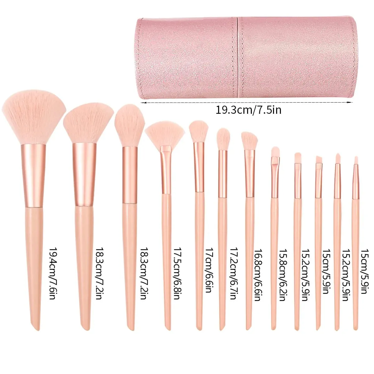 New 13 Pcs/set In Barrels Makeup Brushes Set Powder Foundation Blush Contour Eyeshadow Brow Lashes Cosmetic Brushes Beauty Tools — image 6