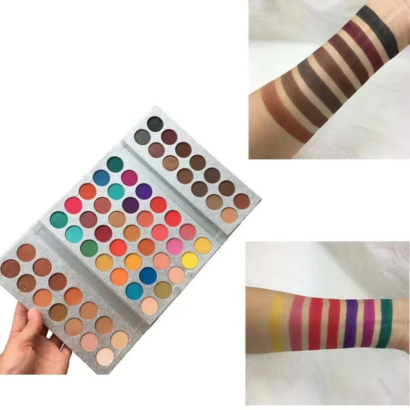 63 Colors Glitter Eyeshadow Palette Matte Eye Shadow Waterproof Shimmer pigment Nude Make Up new Cosmetic Palette Eyeshadow Set — image 2