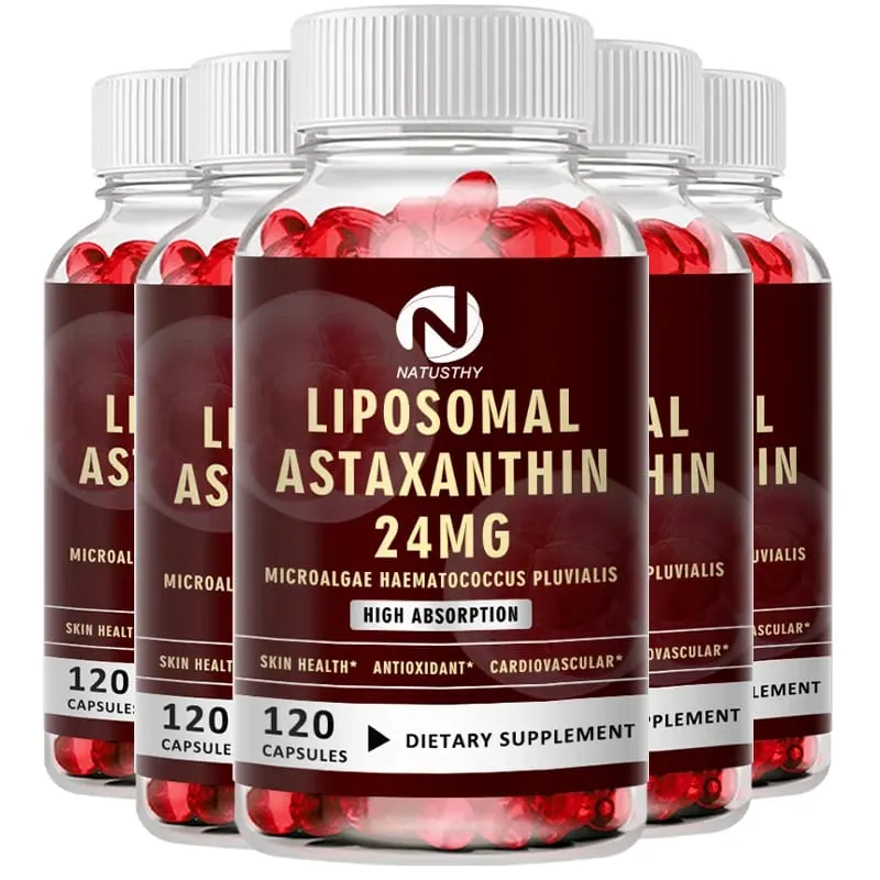 Haematococcus Pluvialis Astaxanthin Capsule - Liposomal Astaxanthin 24mg - Natural Antioxidant Skin & Eye Health & Immune Health