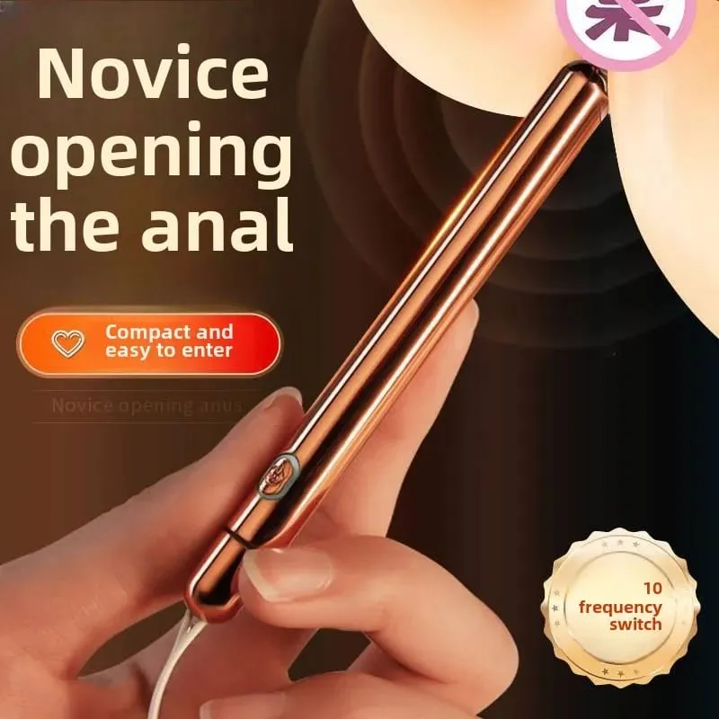 Mini Anal Vibrator Prostata Massage Sexleksak för Kvinnor Män Vibrerande Buttplug Kraftfull Klitoral Stimulator Vuxna Bullet Vibrator