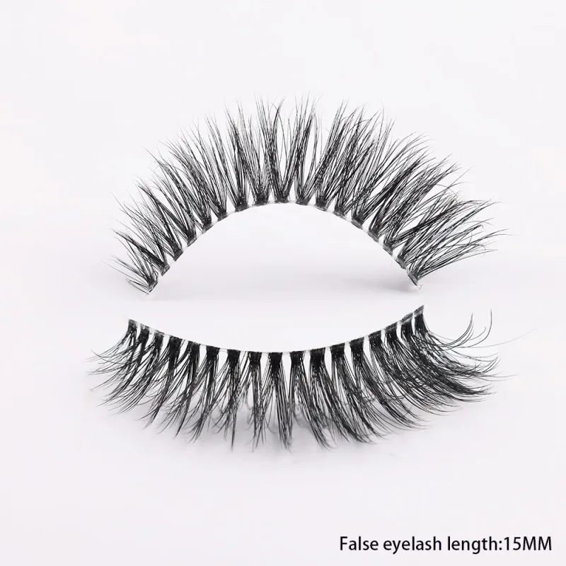 3D Mink Lashes Transparent Band False Eyelashes Natural Fake Eyelash Anime Winged Clear Band Lashes Manga Lashes Makeup — image 21