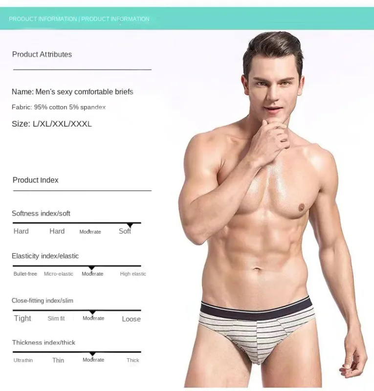 4Pcs/lot Cotton Briefs Men's Sexy Underwear Comfortable Underpants Breathable Panties Solid Shorts Male Lingerie Free Shipping — image 11