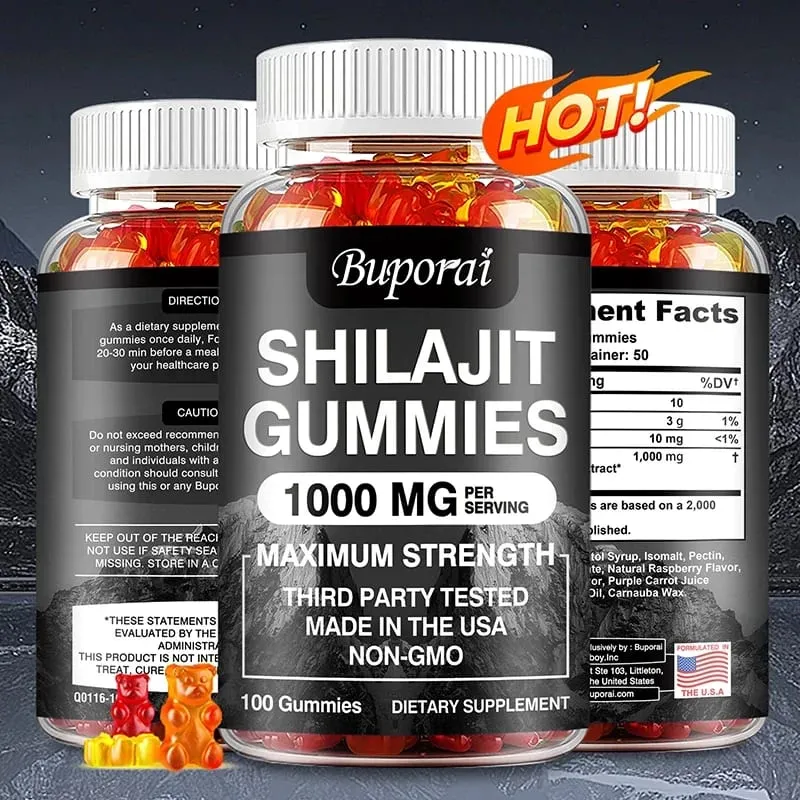 Shilajit Gummies - Energy Level Memory and Focus Support Relieve Stress Overall Health — image 2