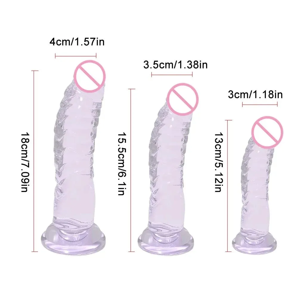 Realistic Black Dildo with Strong Suction Cup Base Soft Penis Sex Toy for Women and Men Hands Free Anal Vaginal Adult Toy in M — image 5
