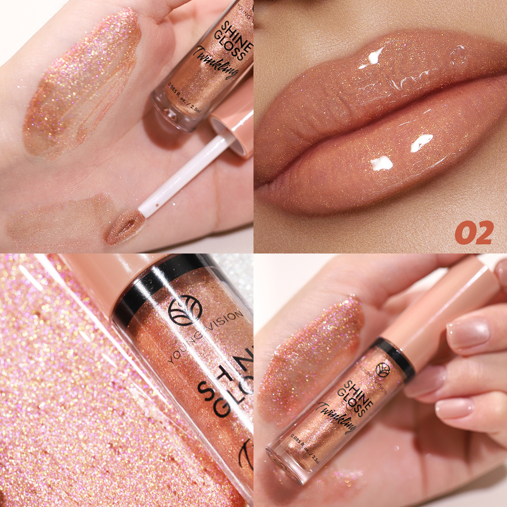 Watery Glossy Color Burst Lip Nectar Lovely Little Shaved Ice Lip Dew Fine Glitter Lip Gloss Water Gloss Lip Mirror Lip Glaze — image 9