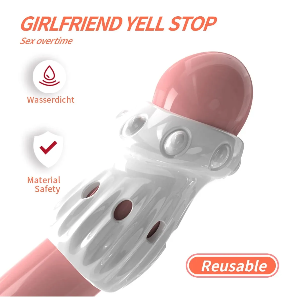 2pcs Foreskin Phimosis Cockring for Men Penis Sleeve Cock Ring Set Physically Fixed Foreskin Position Protection Adult Sex Toys — image 5