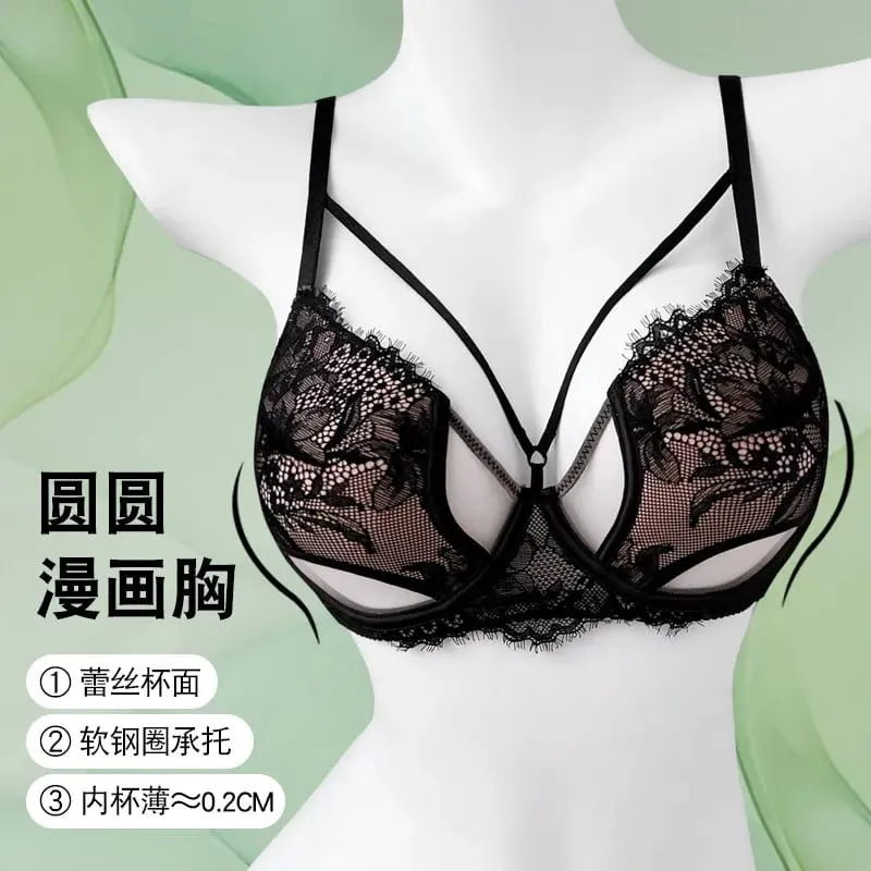 1. BANERDANNI Sexy Pure Desire Bra Set Big Bust Minimizer Push Up Side Support Anti Sagging Anti‑widening Lingerie Hot Sale Best — image 8