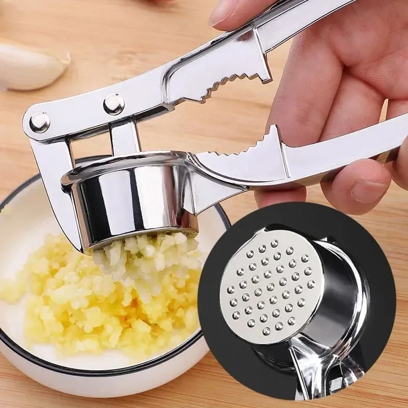 Kitchen Garlic Press Garlic Clips Multi Functional Stainless Steel Manual Pull Efficient Ginger Garlic Crusher Home Utensils — image 1