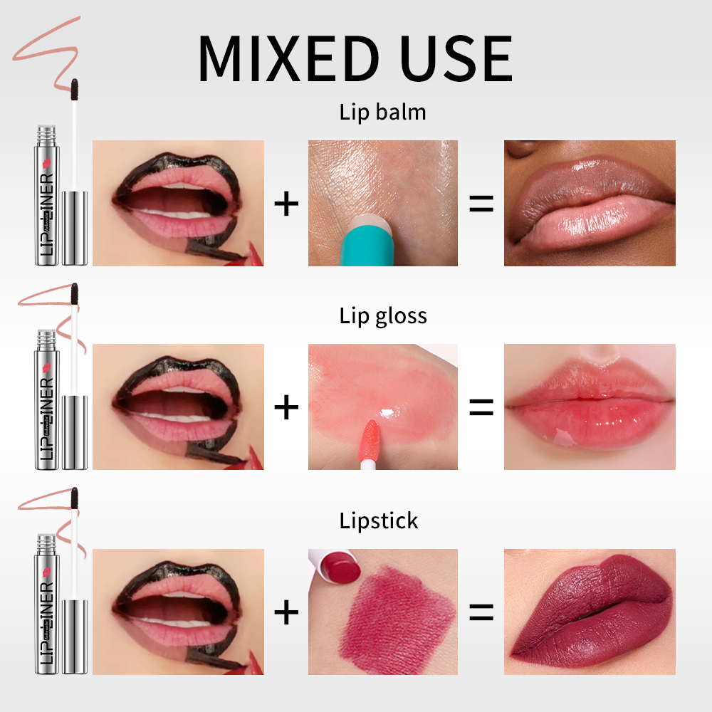 4colors Peel Off Lip Liner Waterproof Long Lasting Lipliner Pencil Moisturising Lips Gloss Tattoo Lipgloss Lipsticks Cosmetics — image 6