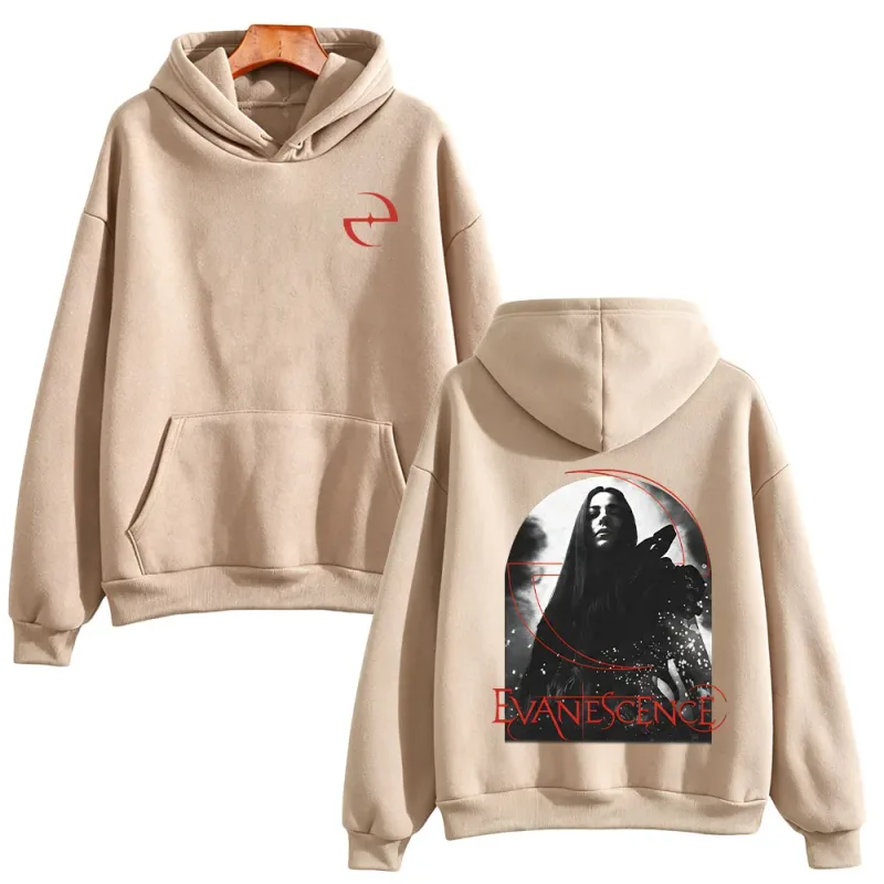 Sanctuary Logo Hoodie Evanescence Rock Band Pullovers Fashion Unisex High Street Sweatshirts Casual Long Sleeve Loose Streetwear