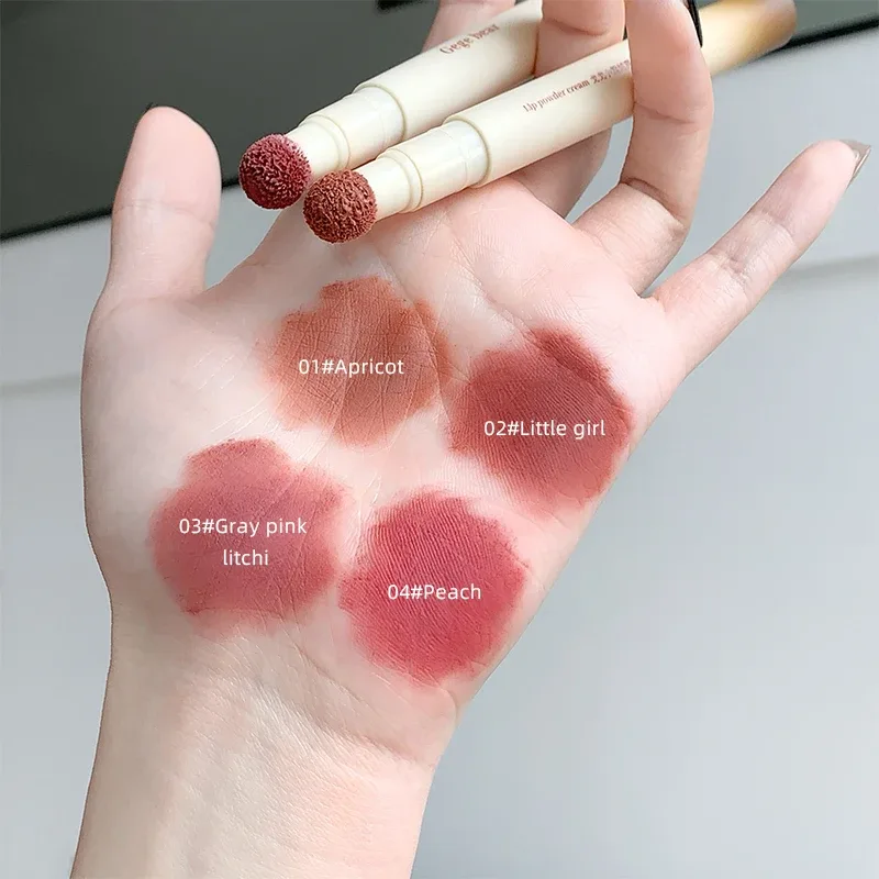Gege Bear Velvet Matte Lip Powder Cream Long-Lasting Moisturizing Lipstick Autumn-Winter Color Natural-Looking Lip Stain — image 6