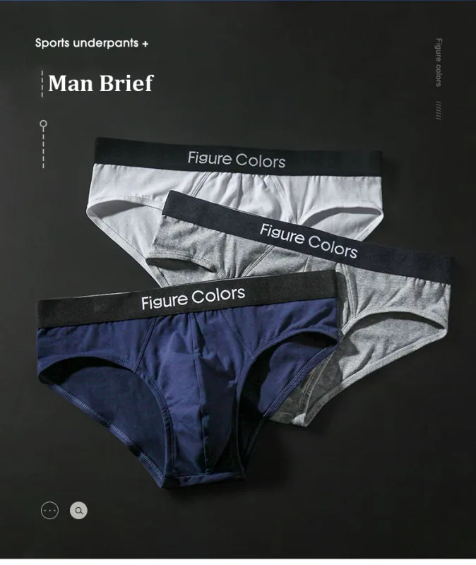 4pcs Men's Briefs Underwear Sexy Antibacterial Men's Panties Underpants Male U Convex boxer briefs for Man Absorbent Elastic — image 9
