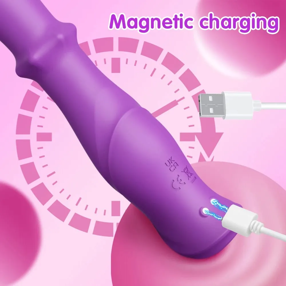 3 in 1 Telescopic Swing Vibrator Women Clitoris G Spot Stimulator Thrusting Beads Dildo Female Masturbation Adult Sex Toys — image 5