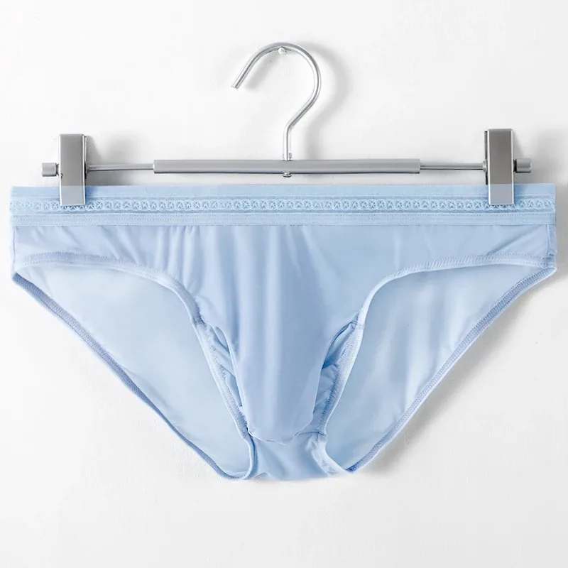 Summer New Men's Briefs Men's Gunmetal Separation Breathable Men's Ice Silk Cool Briefs — image 8